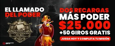 Banner de promoción de casino con la Proclamación del Rey